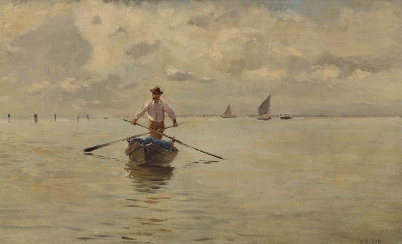 Fischerboot in der Lagune