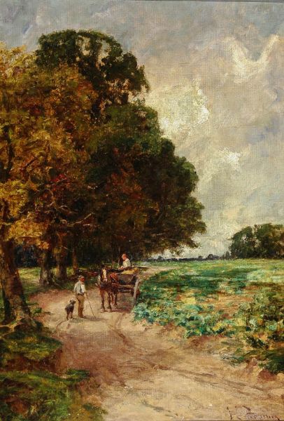 Country Path with Cart