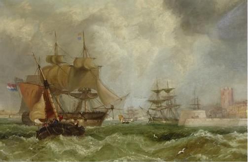 SHIPPING OFF THE COAST, CALAIS