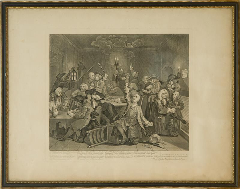 A RAKE'S PROGRESS: PLATES II, IV, V AND VIII