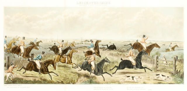 "Leicestershire": a set of four hunting scenes