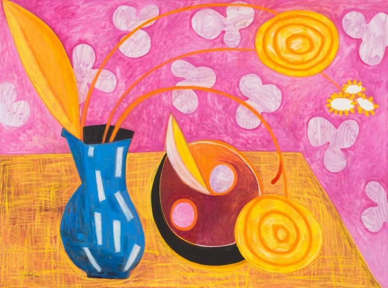 Still Life with Purple Clouds