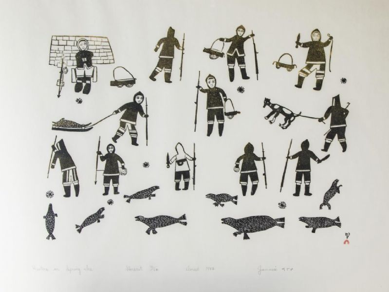 Hunters on Spring Ice