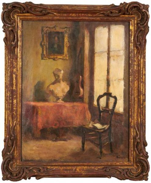 Interior with bust