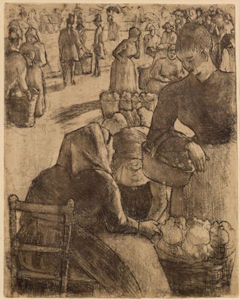 Marché aux légumes à Pontoise
