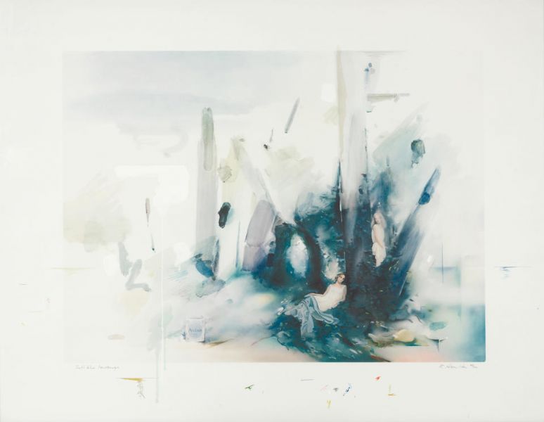 Soft Blue Landscape (Lullin 114)