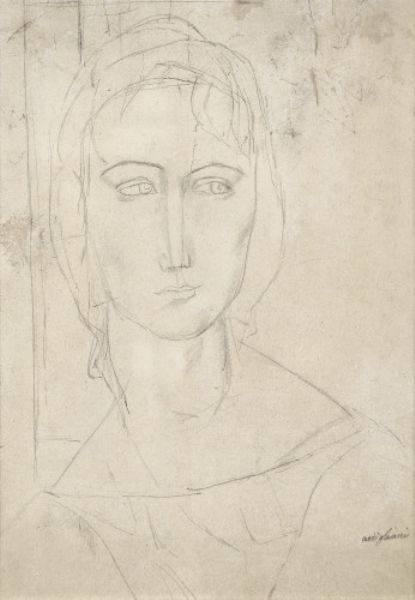 "Portrait d'une jeune femme".