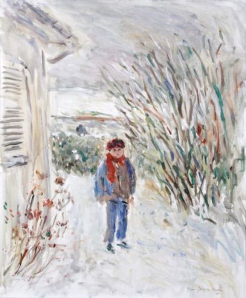 Neige dans le jardin