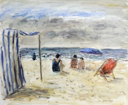 Scène de plage à Quiberon