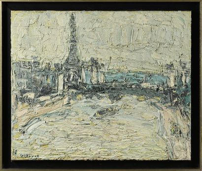Paris, le pont d'Iéna et la tour Eiffel