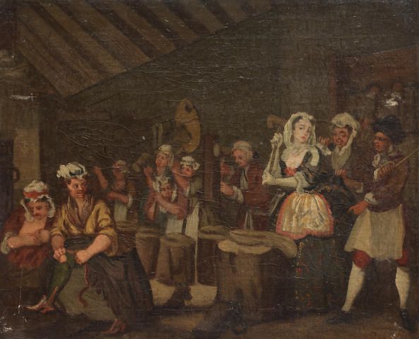 Four scenes from A Harlot's Progress