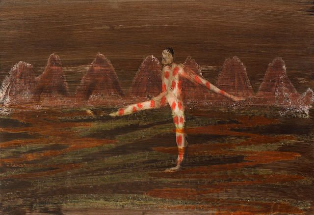 Figure and Mountains