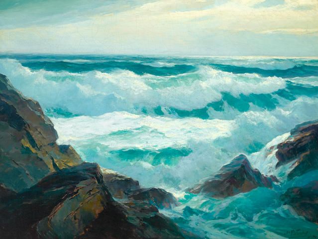 Rocky Coastal with Crashing Waves